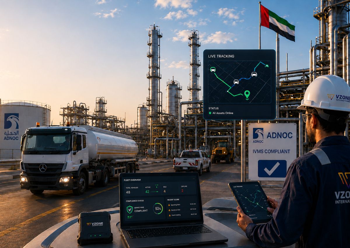 GPS Tracking for Oil and Gas Fleets in UAE IVMS, ADNOC Compliance and Equipment Monitoring