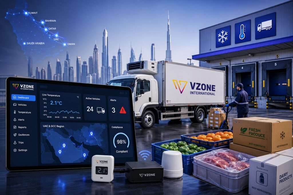 Cold Chain Temperature Monitoring for Food and Beverage Distribution UAE