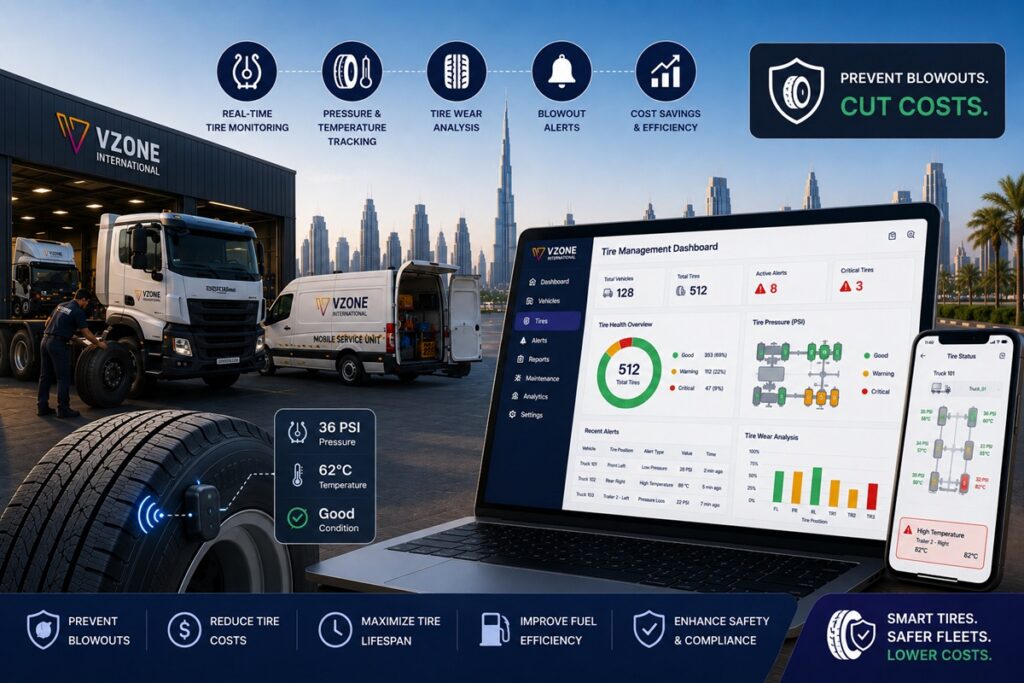 Tyre Management Software for Fleet Vehicles UAE - Prevent Blowouts and Cut Costs