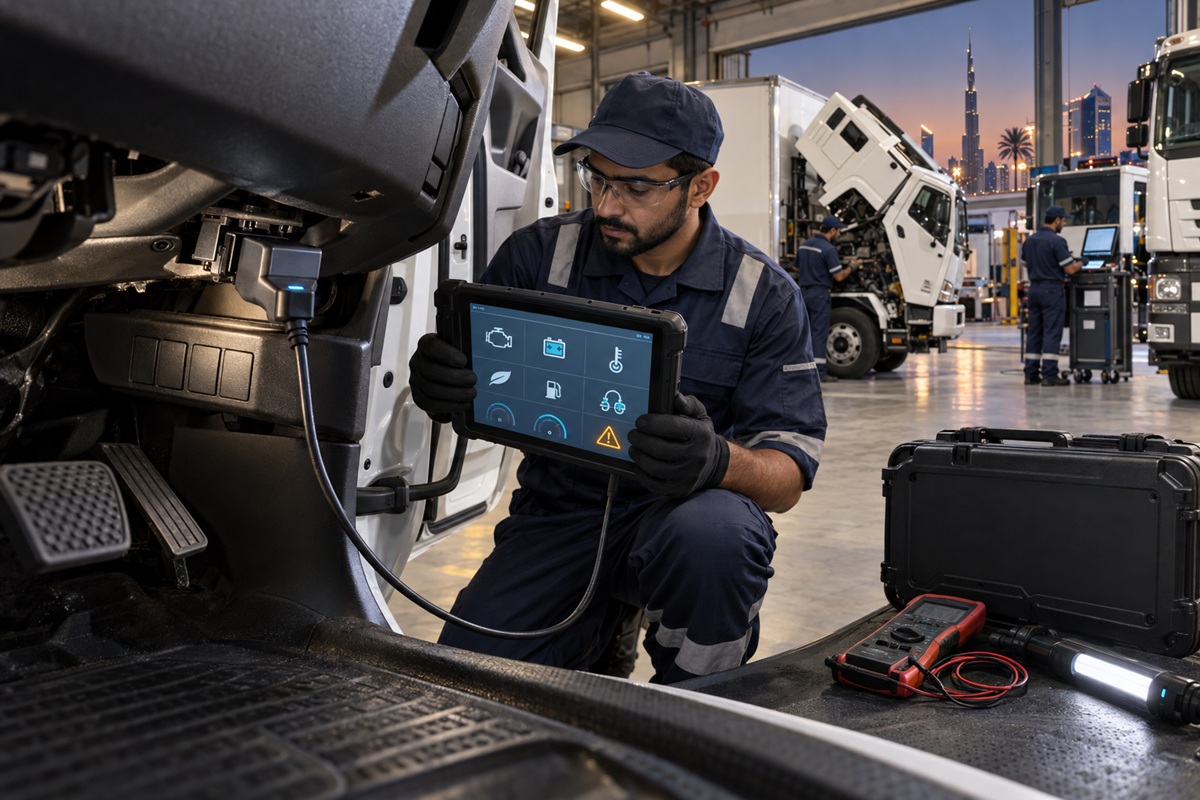 Engine Diagnostics and OBD-II for UAE Fleet Vehicles